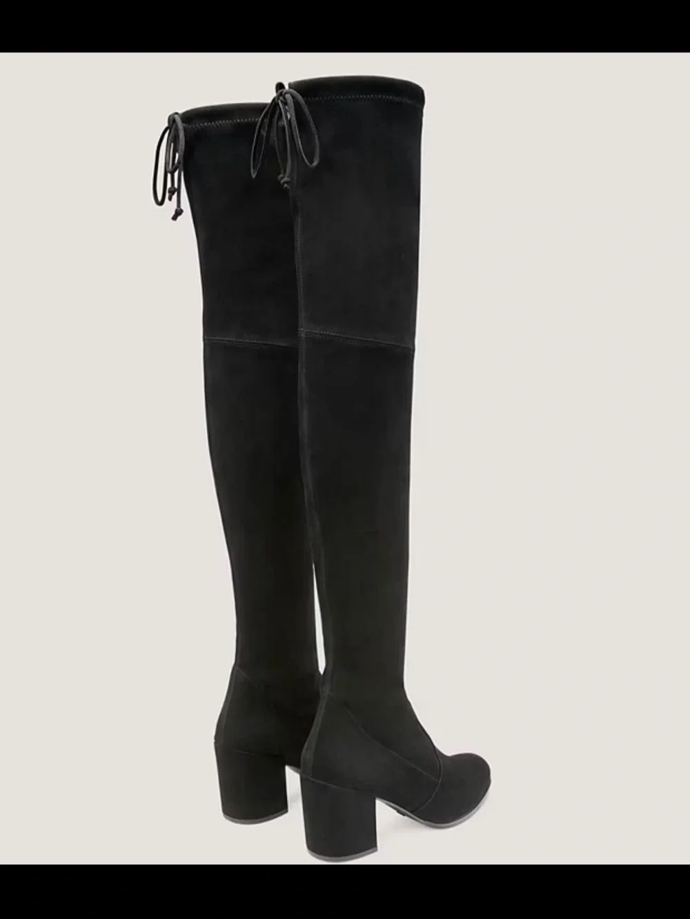 Stuart Weitzman Over-the-Knee Suede Heel Boots - 6.5